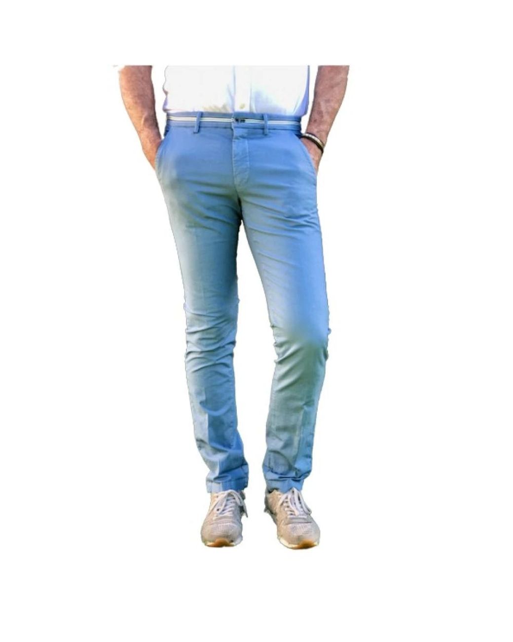 Mason's Blue Slim-Fit Trousers for men