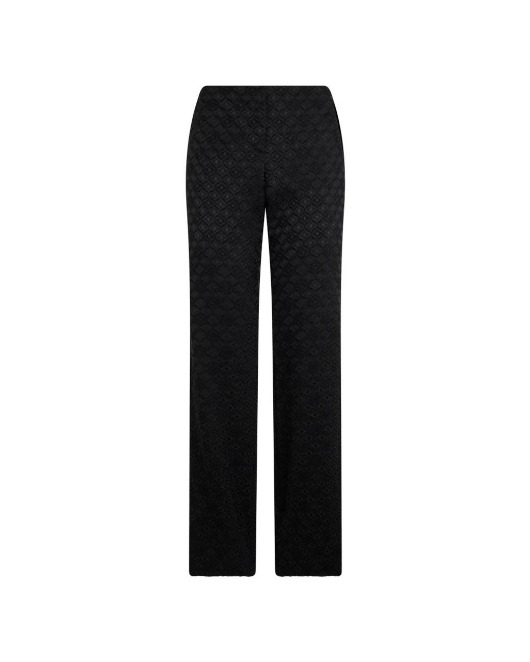 Alberta Ferretti Black Straight Trousers