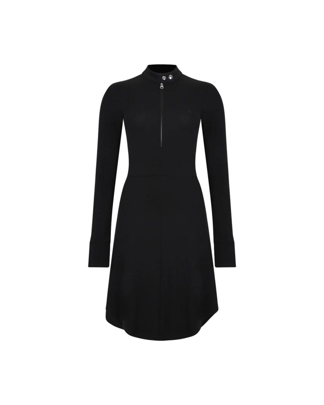 Courreges Jurk Met Ritssluiting in het Black