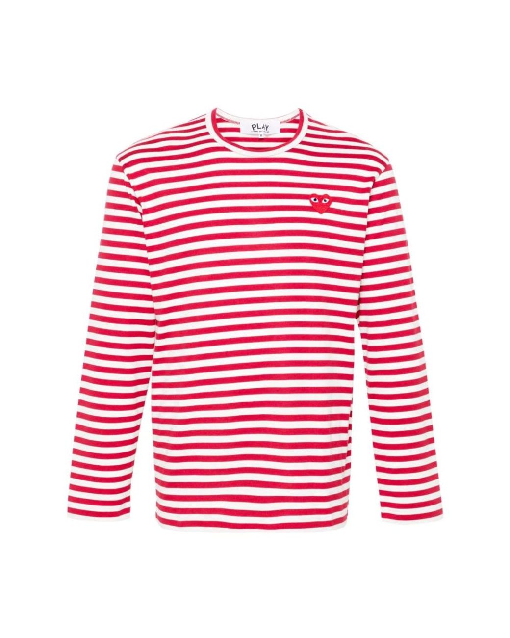 COMME DES GARÇONS PLAY Red Long Sleeve T-Shirts for men