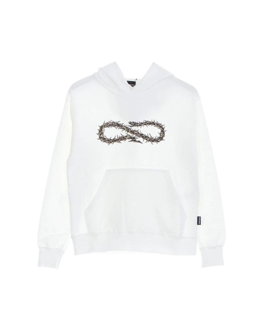 Propaganda Hoodies & Sweatvesten ,Katoen Lichte Hoodie Thorn Logo Lange Mouw in het White voor heren