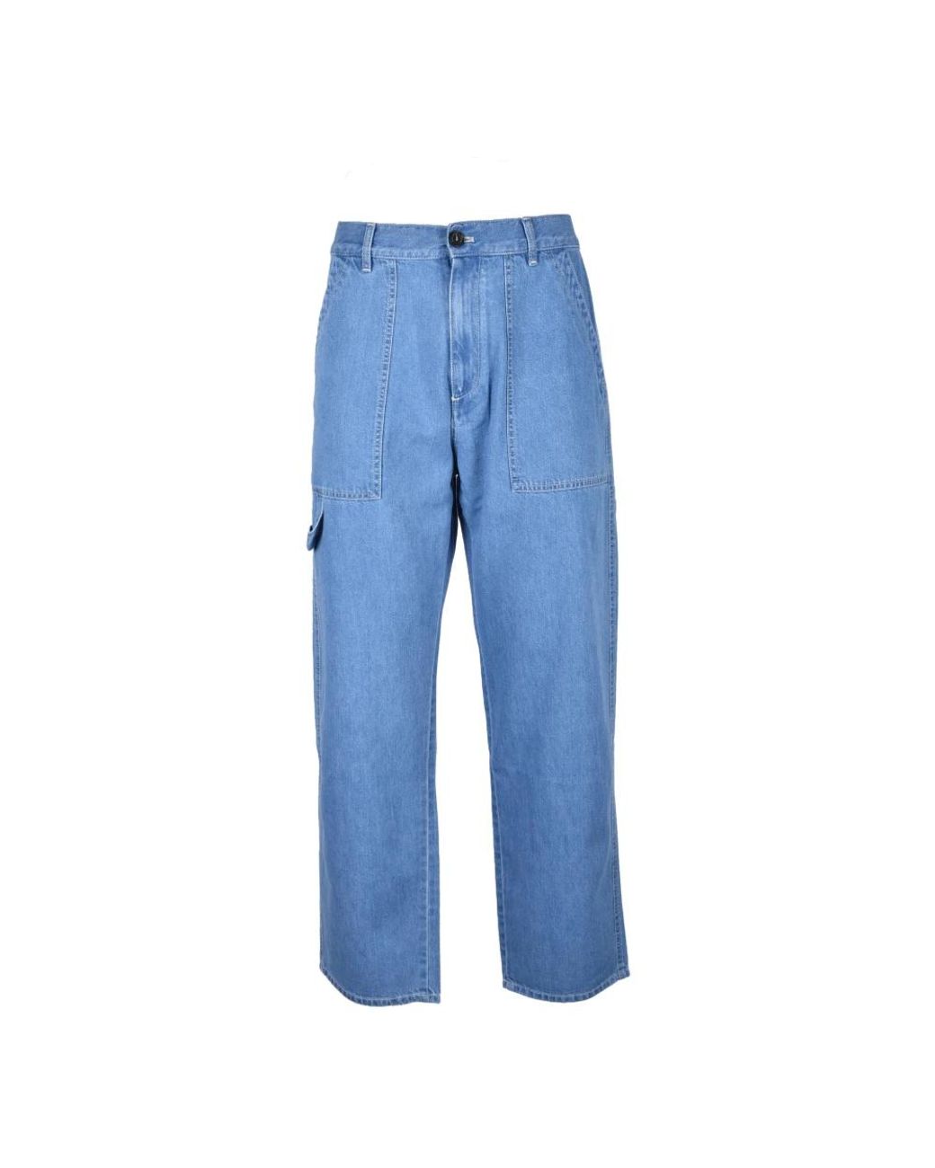 Philippe Model Blue Straight Fit Jeans for men
