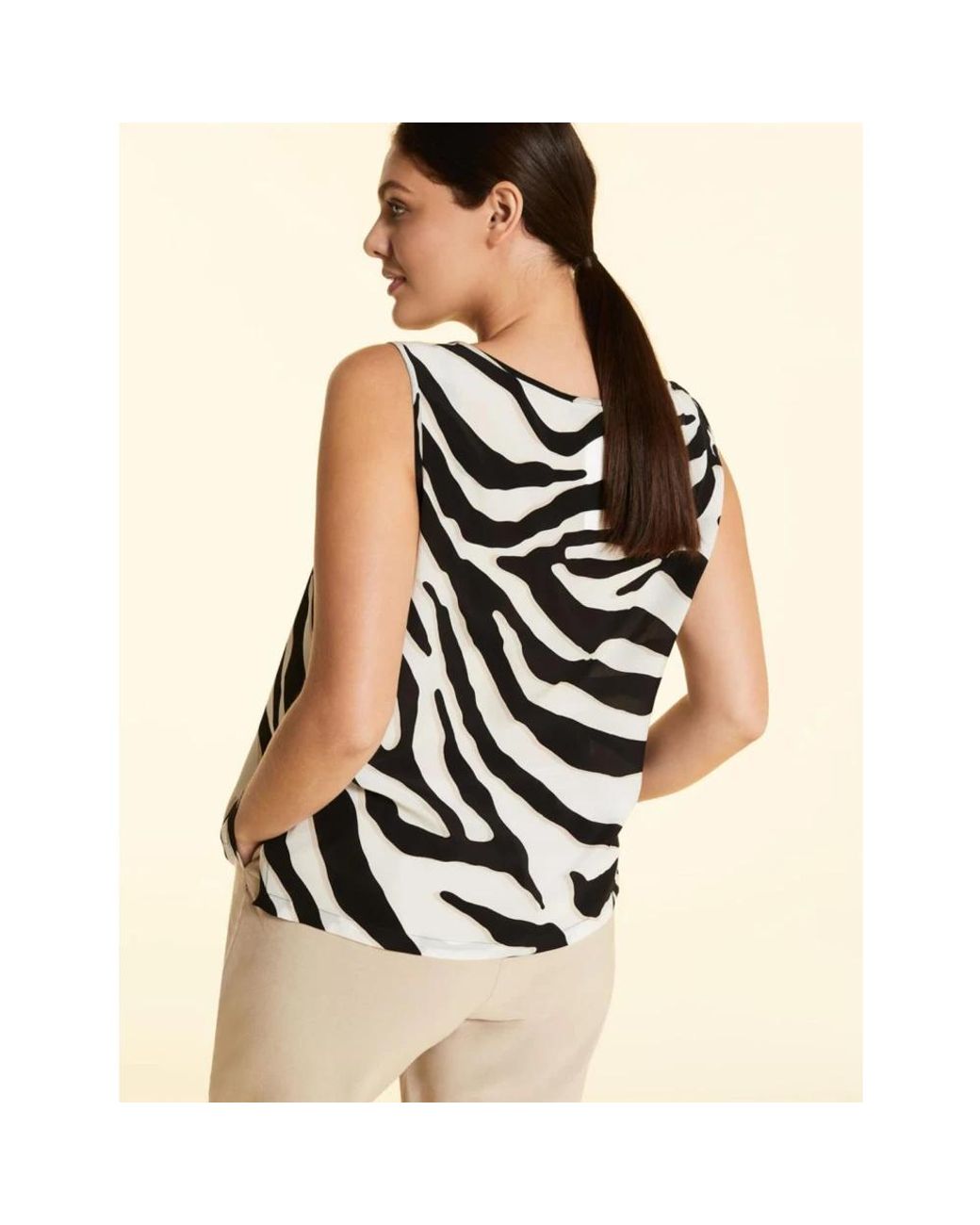Marina Rinaldi Black Sleeveless Tops
