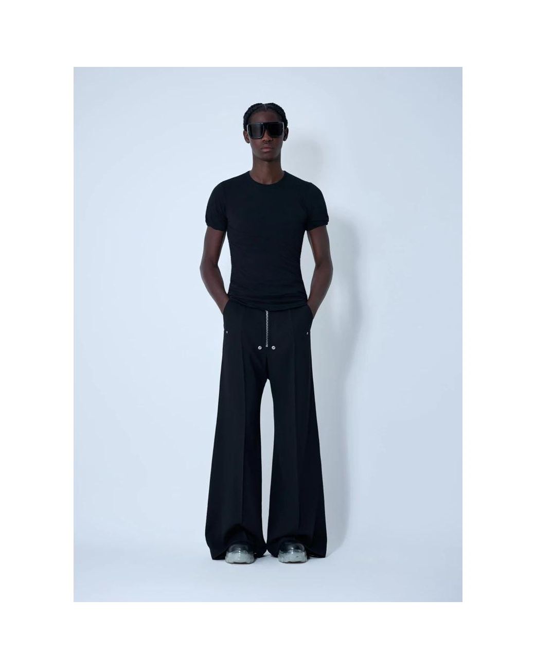 Rick Owens Blue Wide Trousers for men