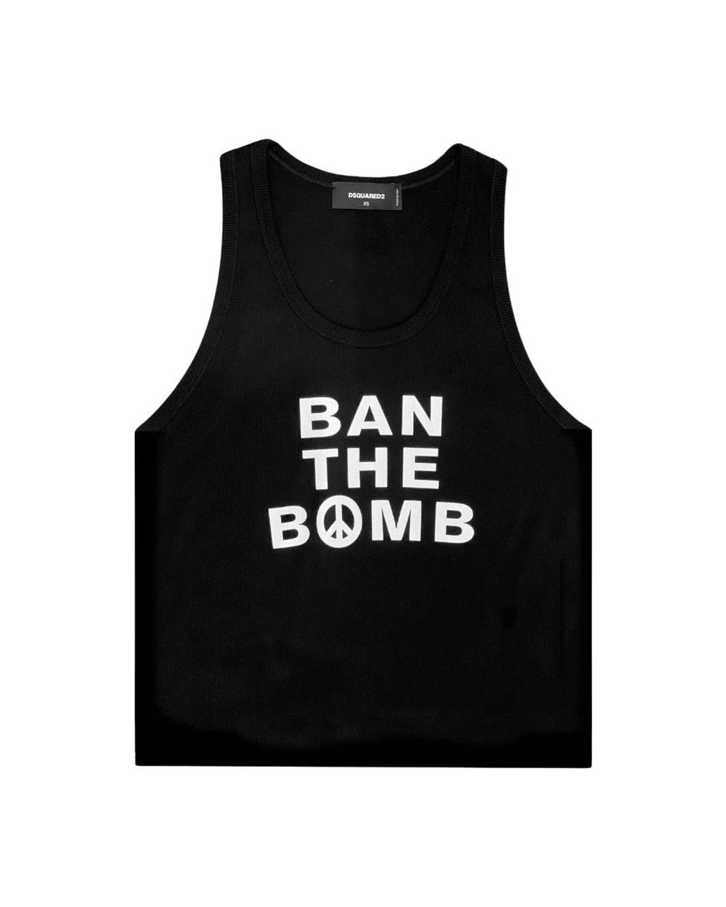 DSquared² Tops ,Zwart ,Gedrukte Tanktop in het Black voor heren