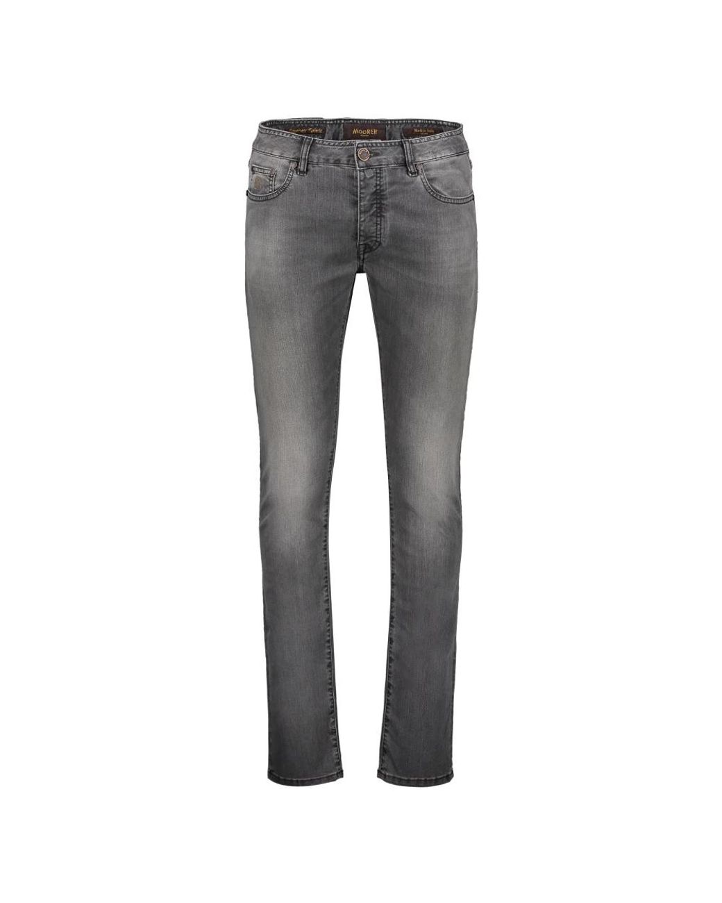 Moorer Gray Skinny Fit Jeans for men
