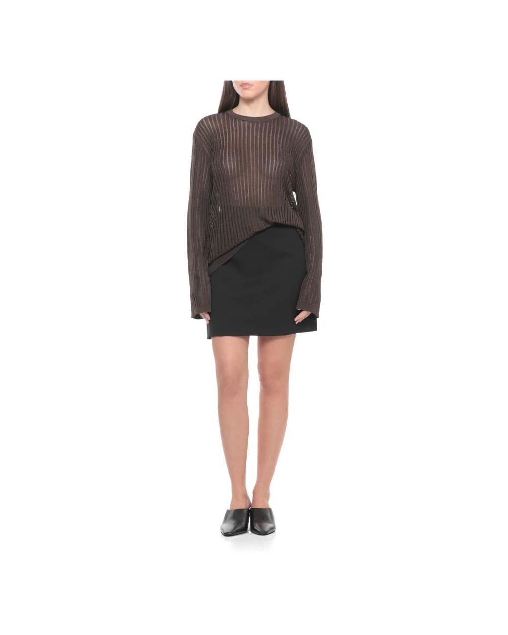 Loulou de Saison Black Round-Neck Knitwear