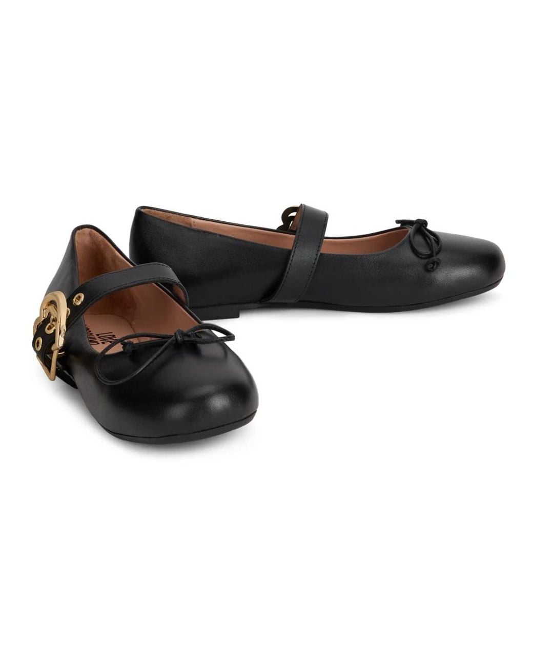 Love Moschino Black Ballerina Shoes