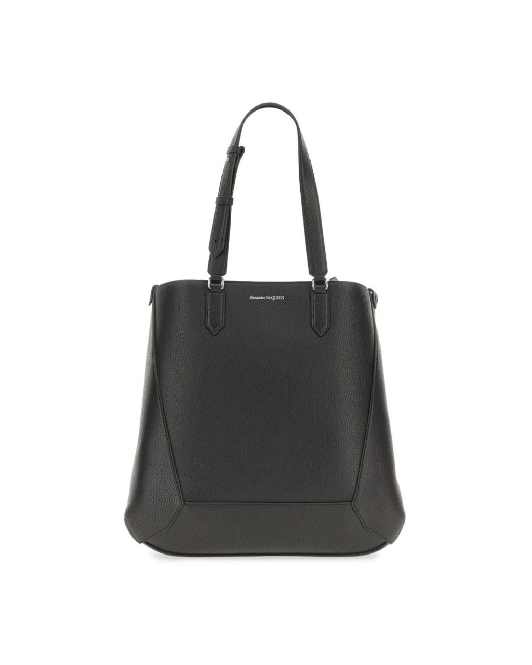 McQueen Black Shopping Bags for men