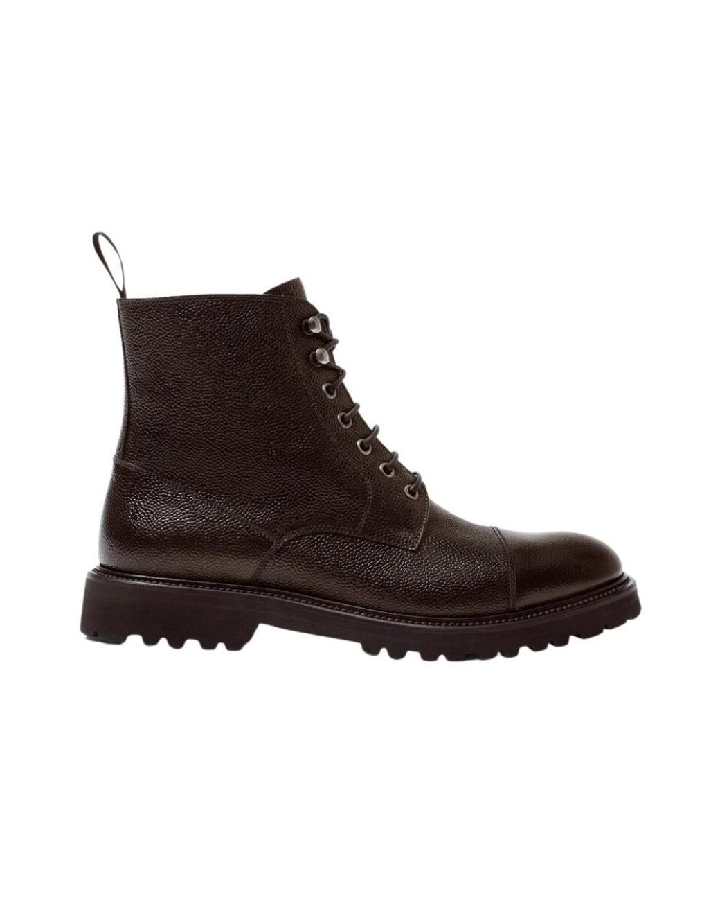 Scarosso Brown Lace-Up Boots for men