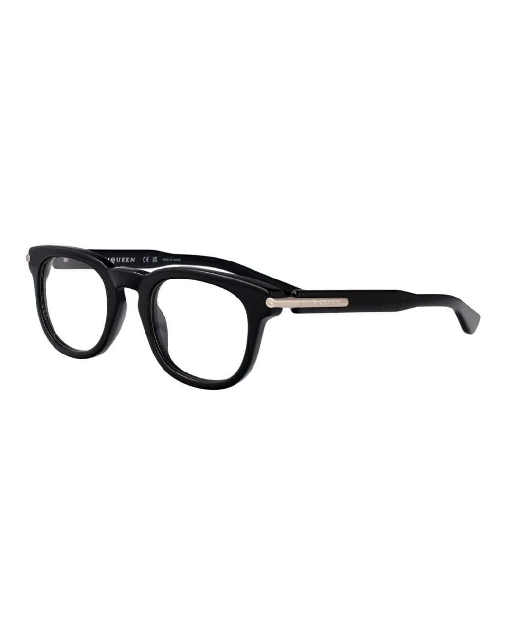 McQueen Black Glasses for men