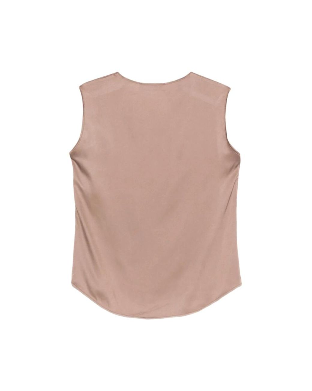 D.exterior Brown Sleeveless Tops
