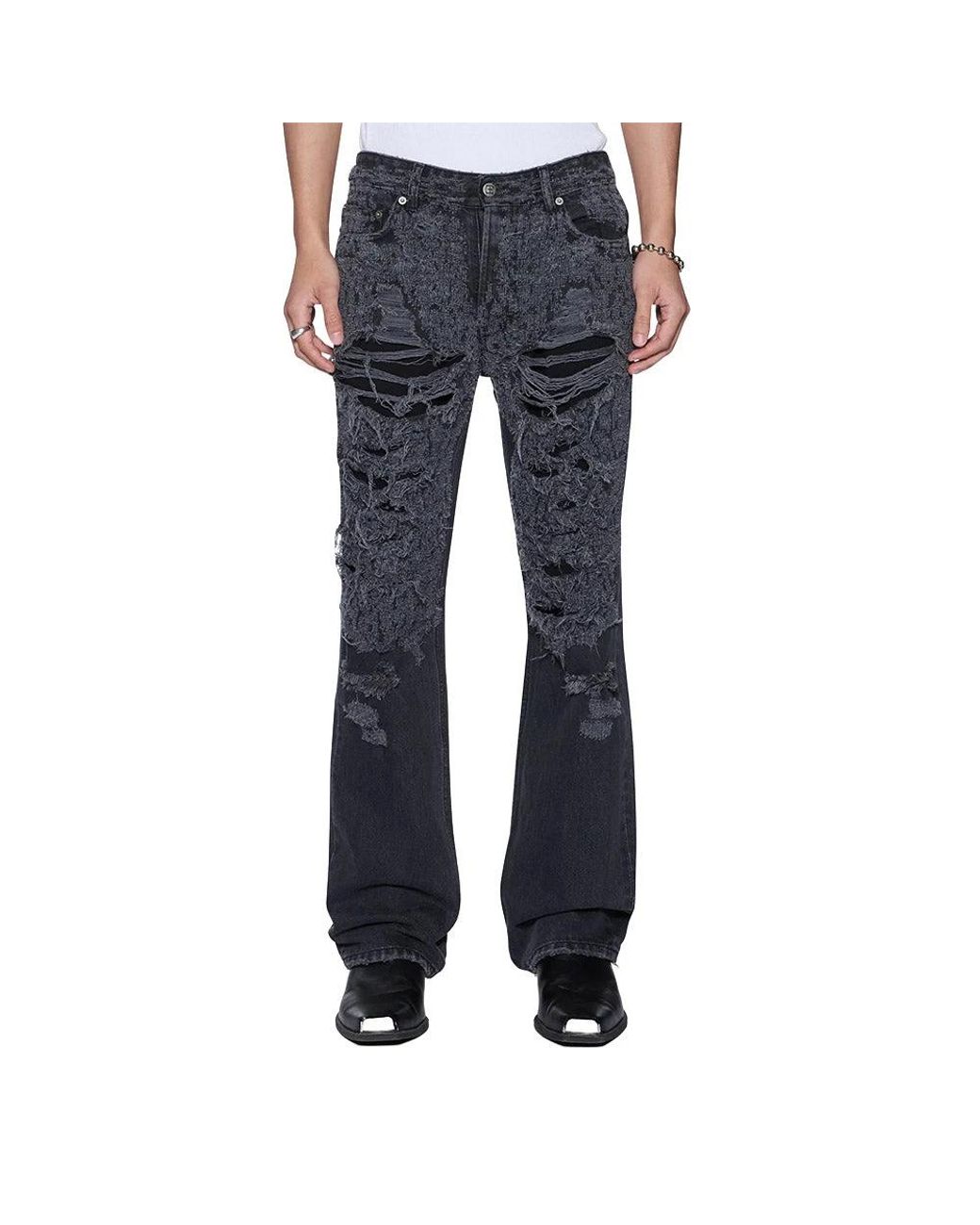 Ksubi Blue Flare Jeans for men