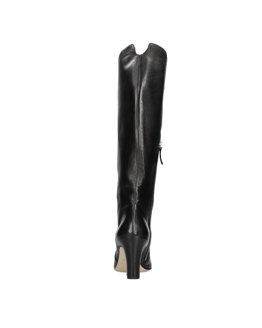 Pomme D'or Black Heeled Boots
