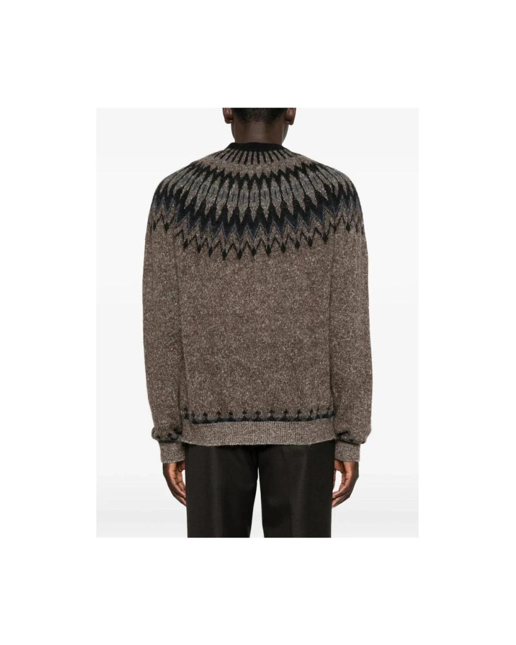 Roberto Collina Brown Round-Neck Knitwear for men