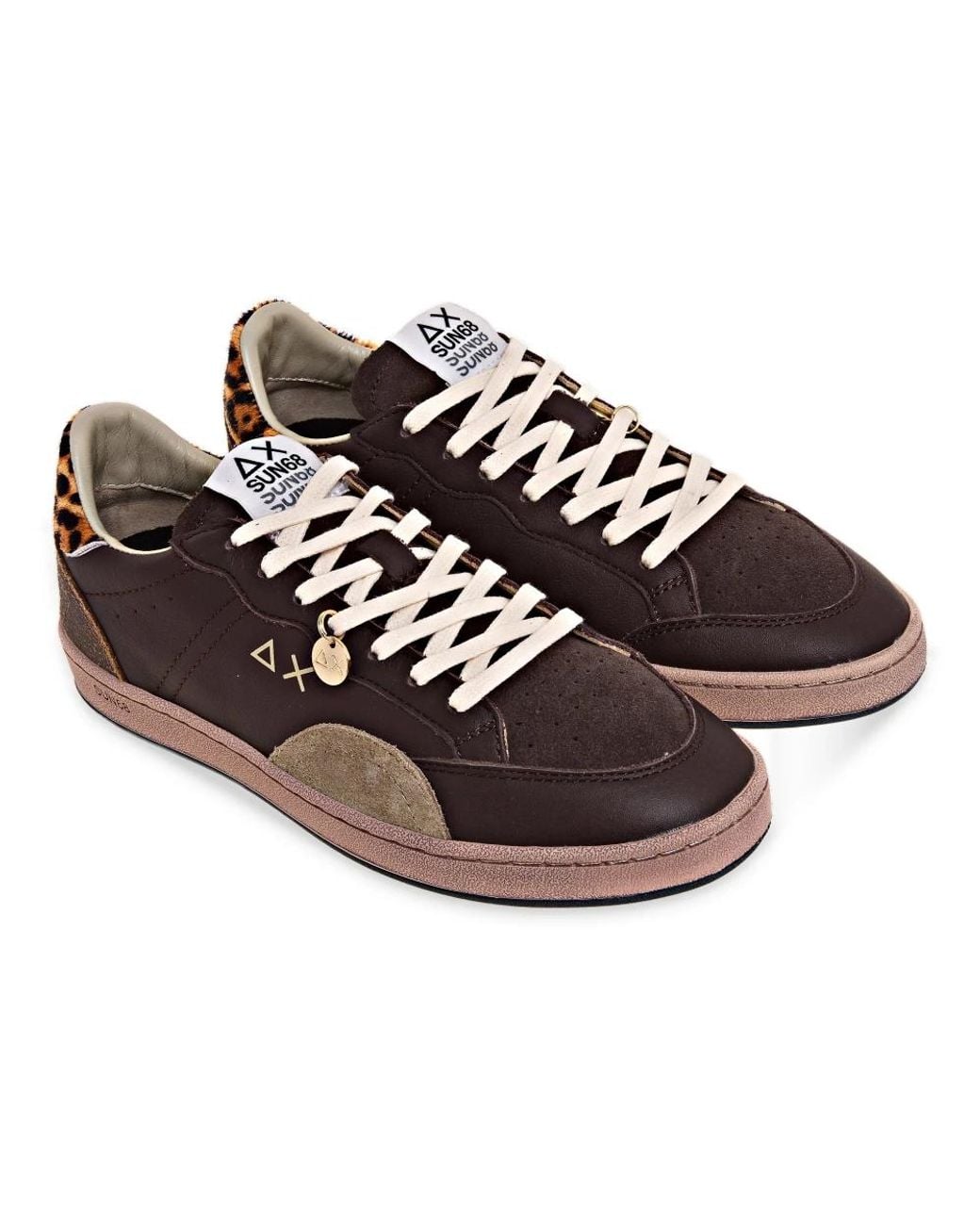 Sun 68 Brown Sneakers