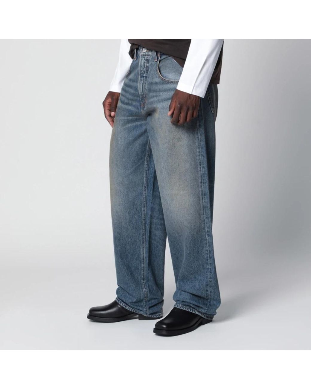 Agolde Blue Straight Fit Jeans for men