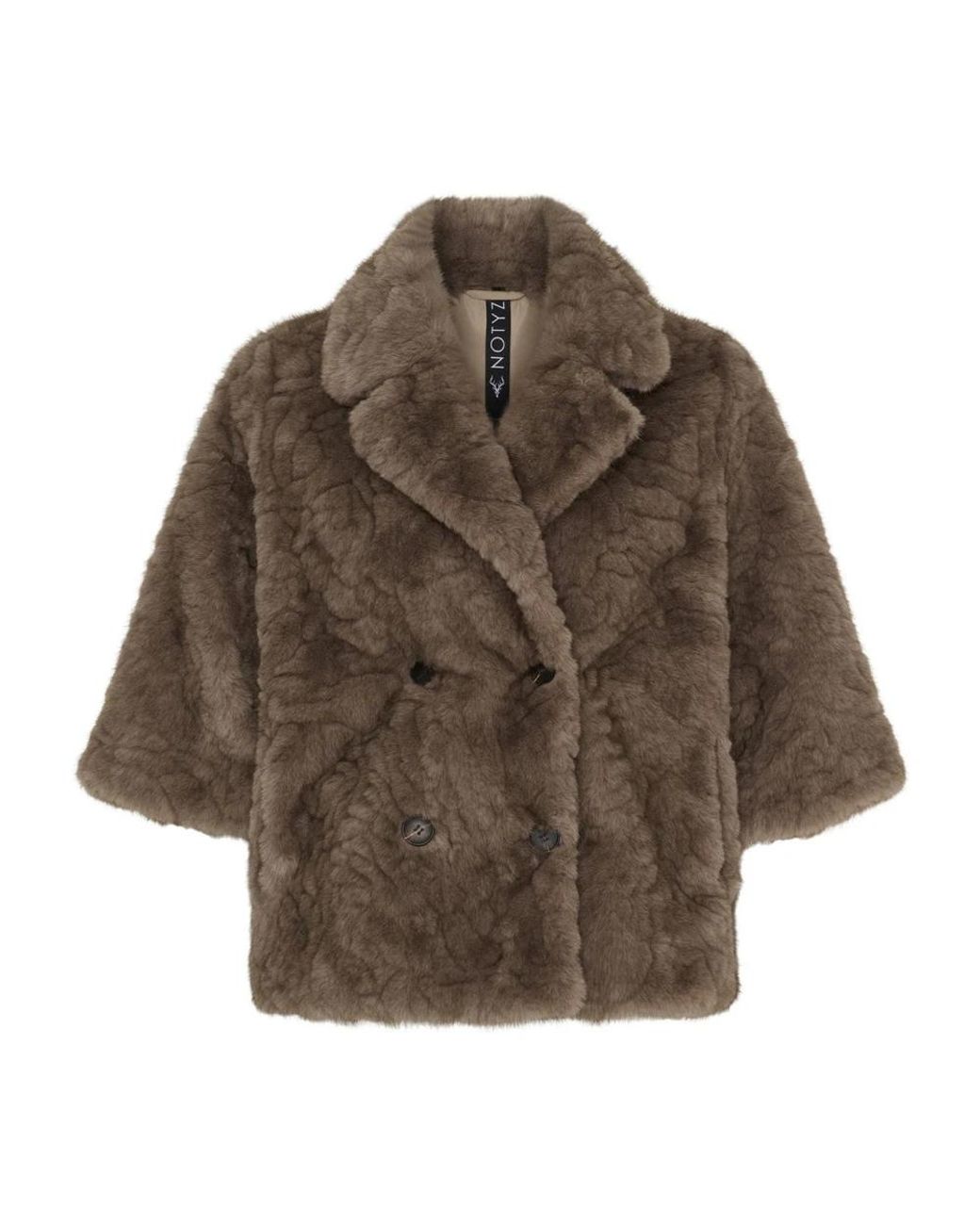 Notyz Brown Faux Fur & Shearling Jackets