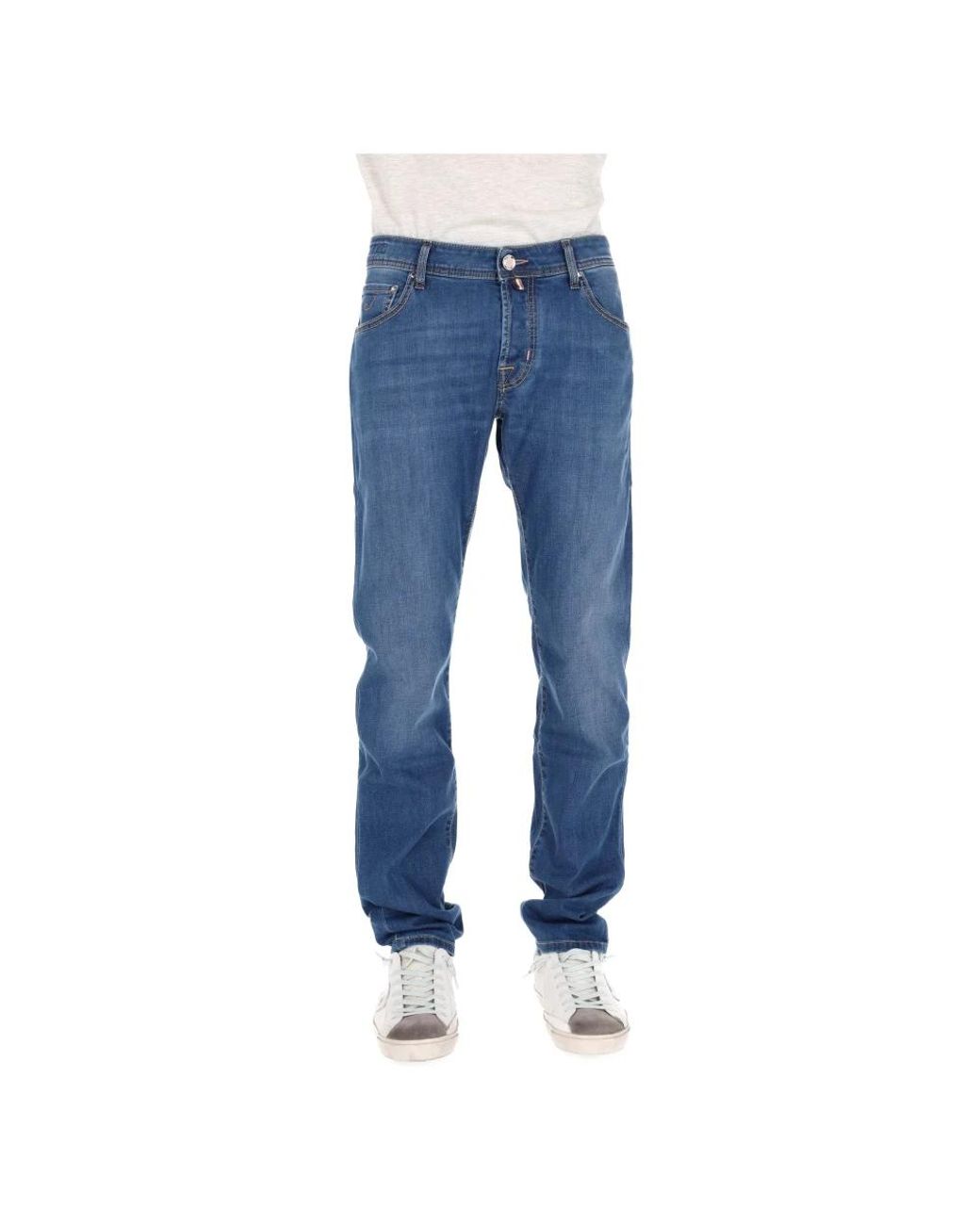 Jacob Cohen Blue Straight Jeans for men