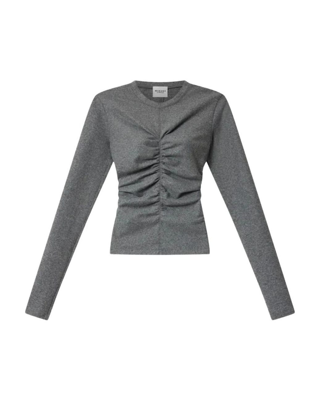 Isabel Marant Gray Long Sleeve T-Shirts