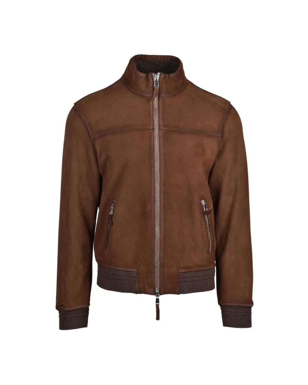 The Jack Leathers Brown Bomber Jackets for men