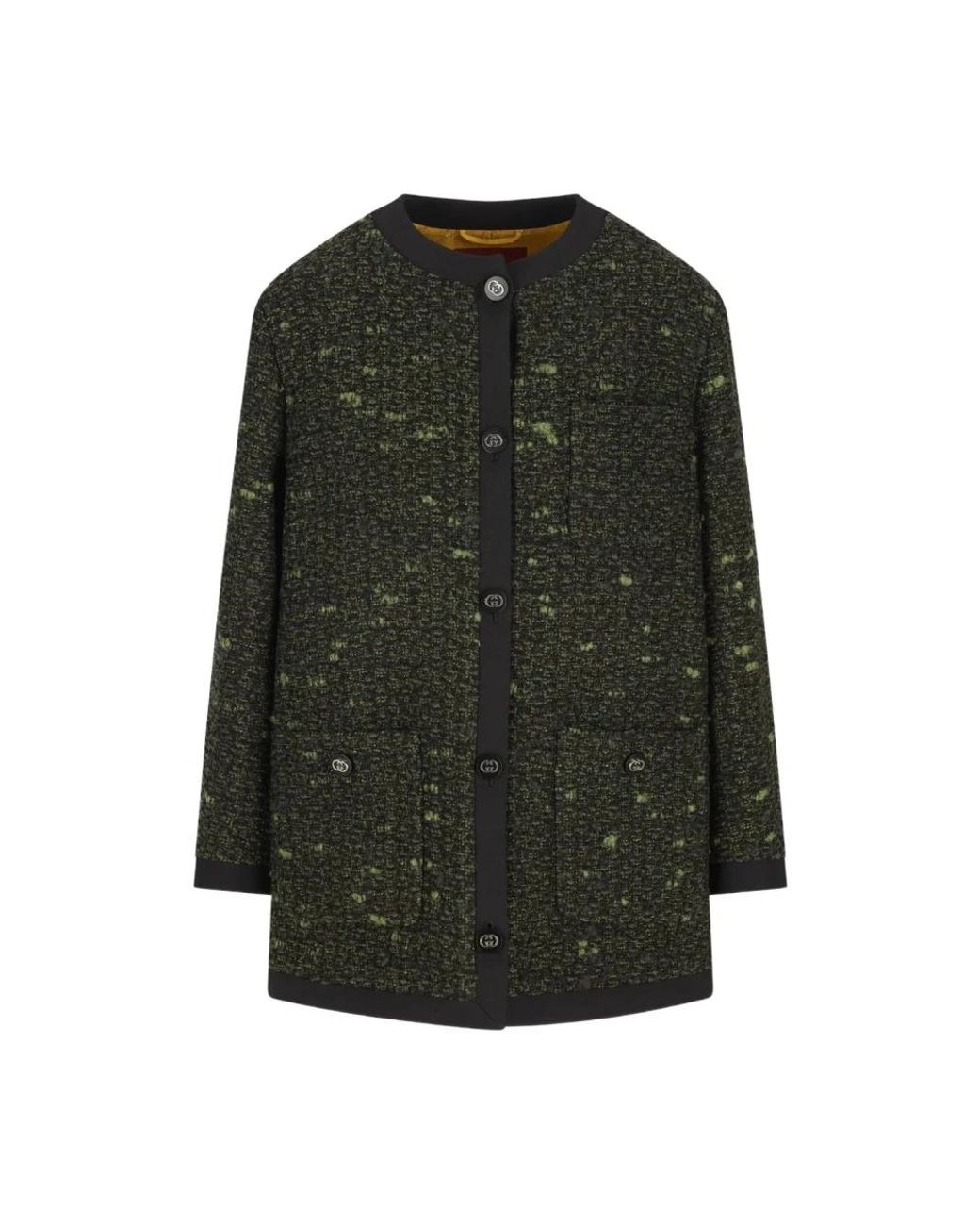 Gucci Jassen ,Groen ,Wol Cdgn Jas Wool Bouclé in het Green
