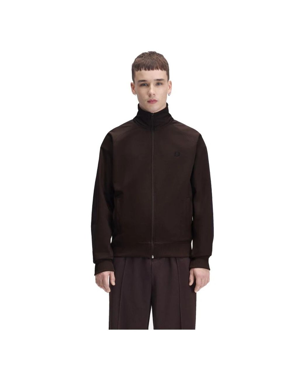 Zip-Throughs di Fred Perry in Black da Uomo