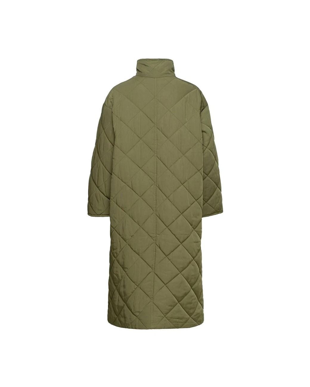 Stand Studio Jassen ,Groen ,Polyester Gewatteerde Winterjas Met Oversized Silhouet in het Green