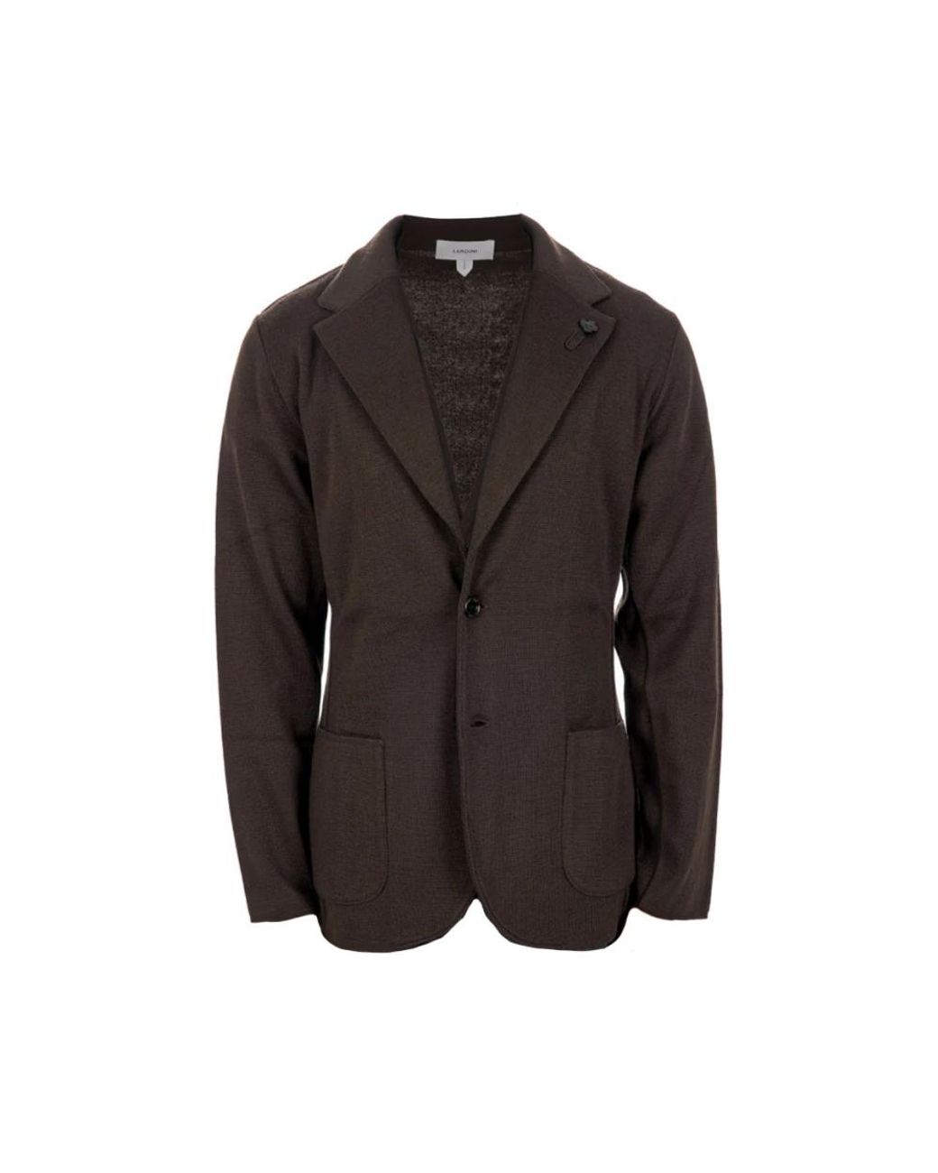 Lardini Jassen ,Bruin ,Wol Gebreide Blazer in het Black voor heren