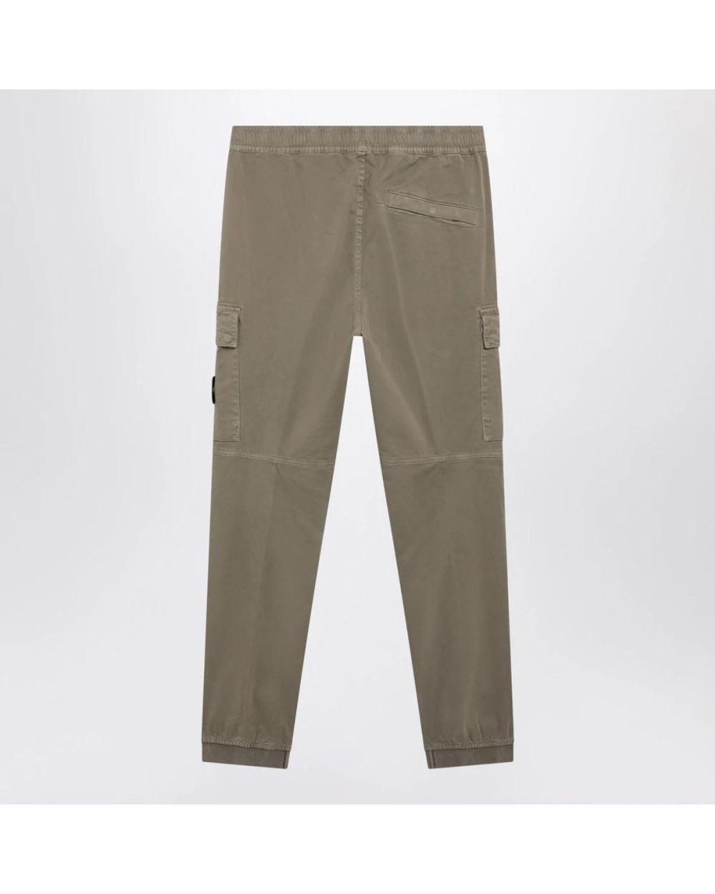 Stone Island Gray Straight Trousers for men