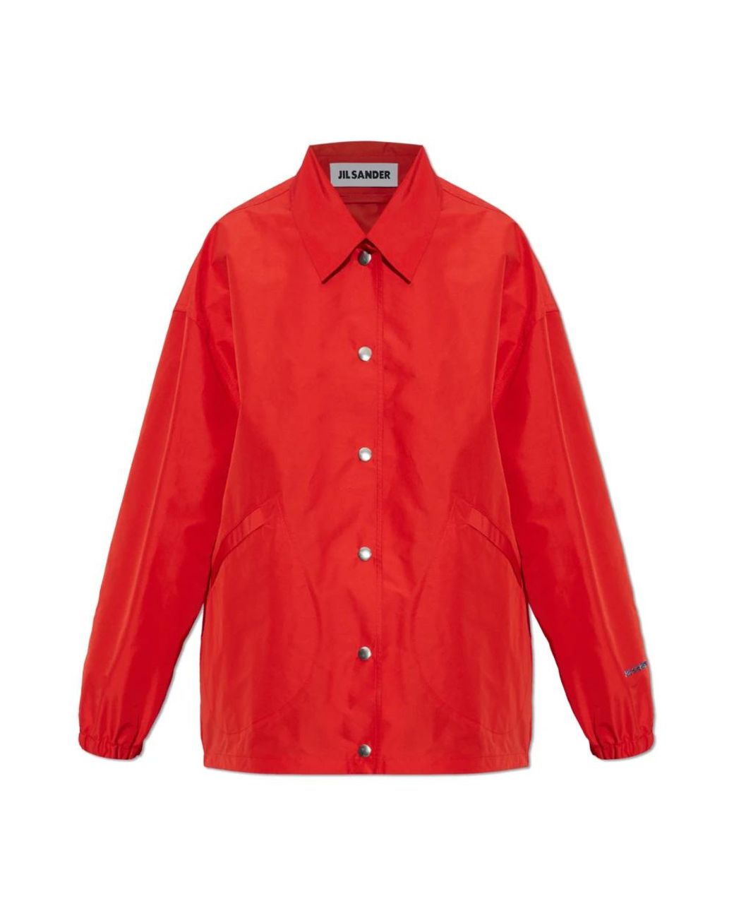 Jil Sander Oversized Jas in het Red