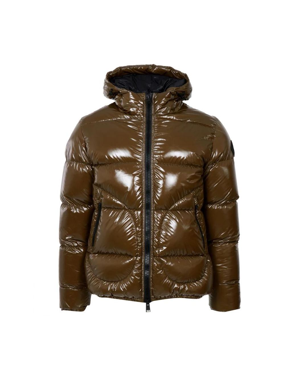 Herno Jassen ,Groen ,Nylon Gloss Nylon Down Jacket in het Green voor heren