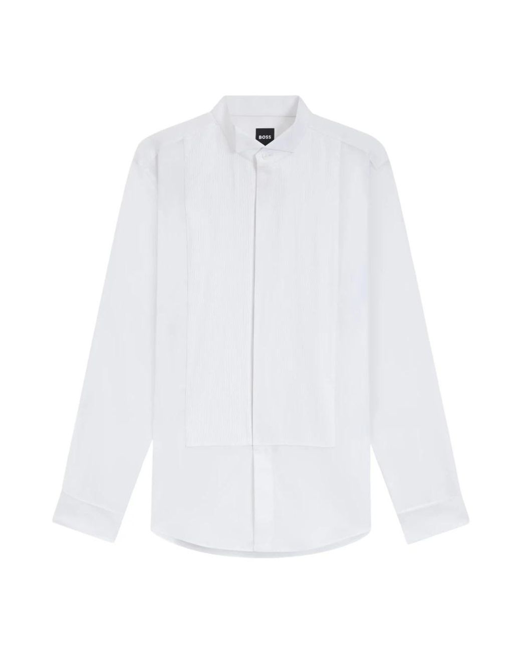 Boss White Formal Shirts for men