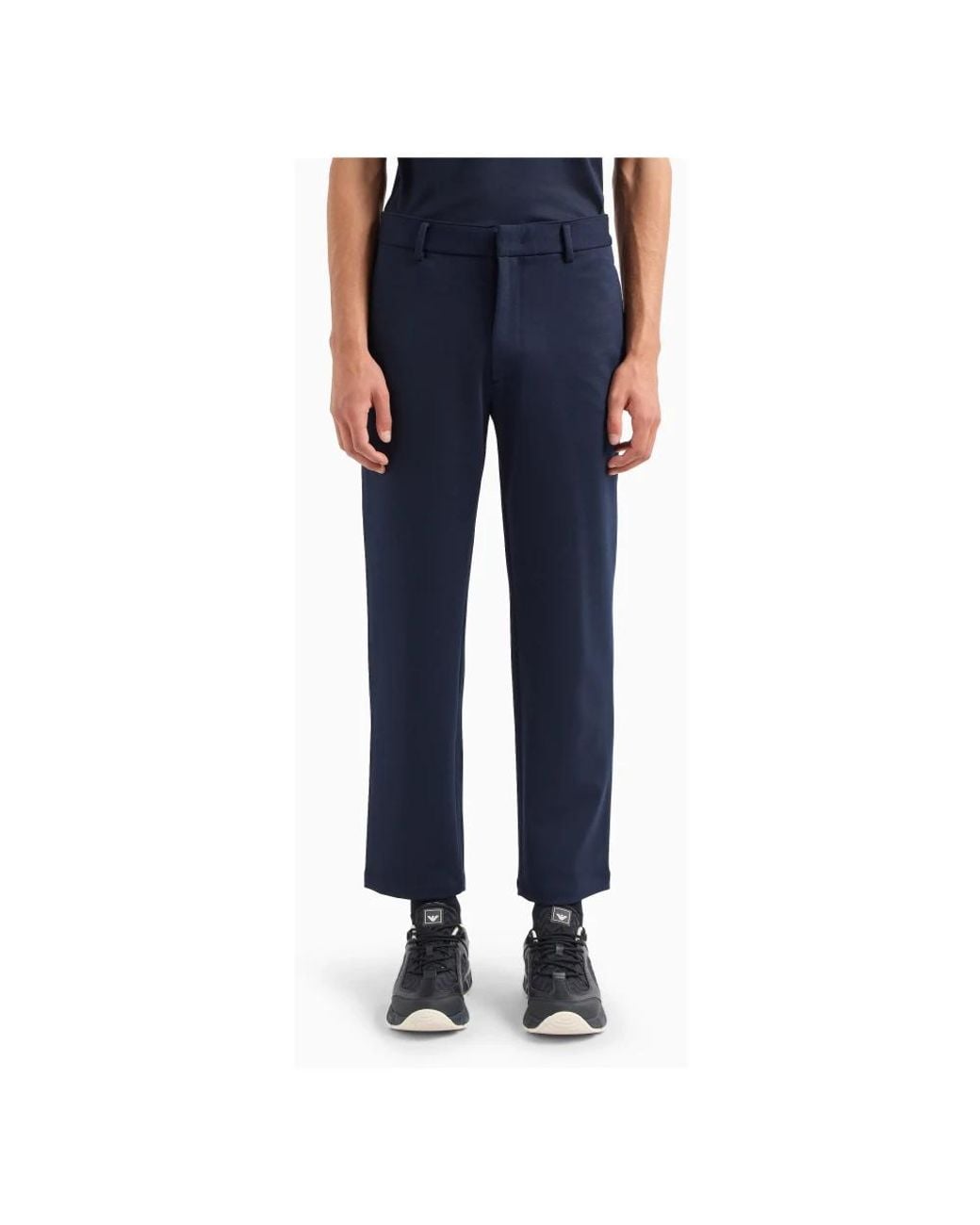 Emporio Armani Blue Suit Trousers for men