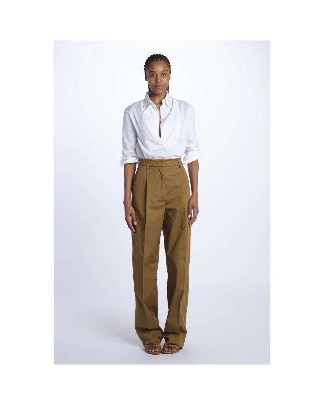 Thelatest Natural Wide Trousers
