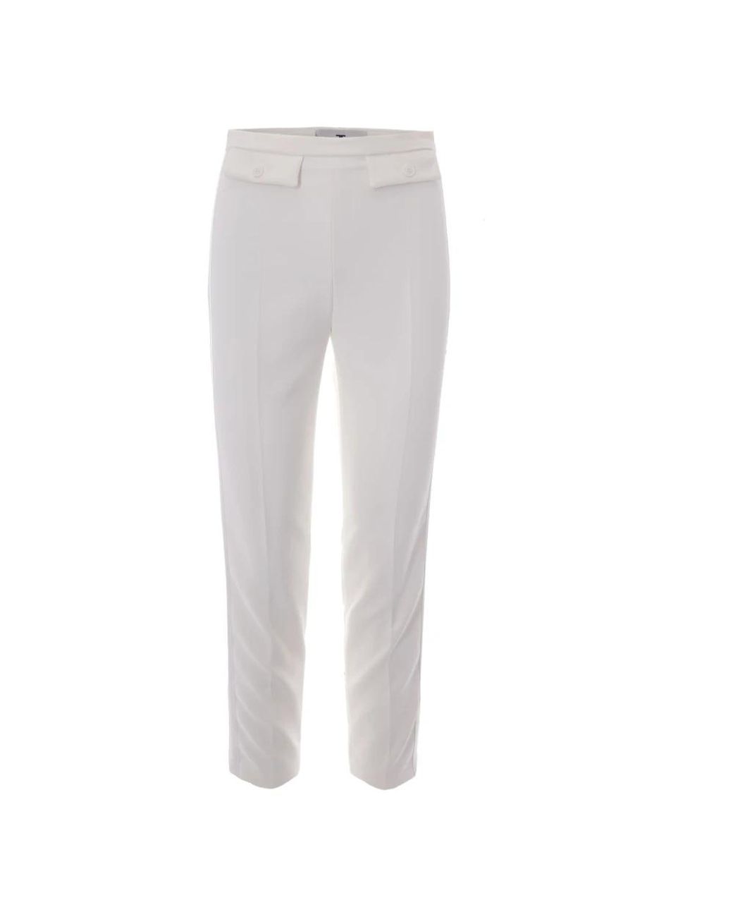 Elisabetta Franchi Gray Slim-Fit Trousers