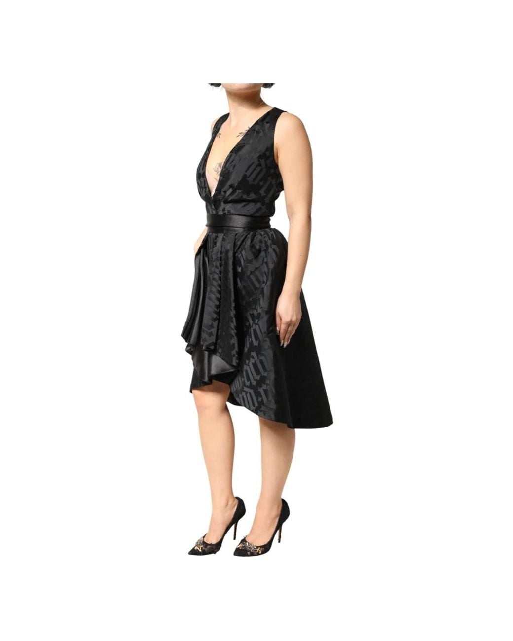 John Richmond Black Short Dresses