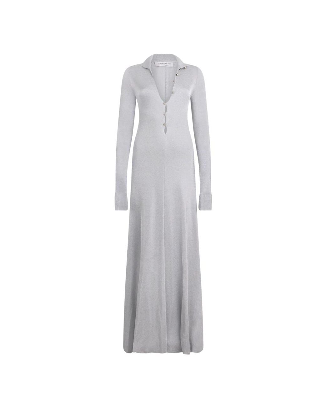 Philosophy Di Lorenzo Serafini Gray Maxi Dresses
