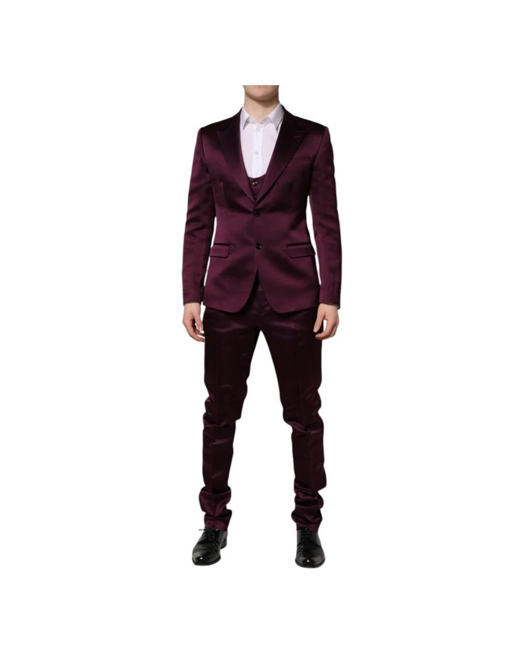 Dolce & Gabbana Red Single Breasted Suits for men