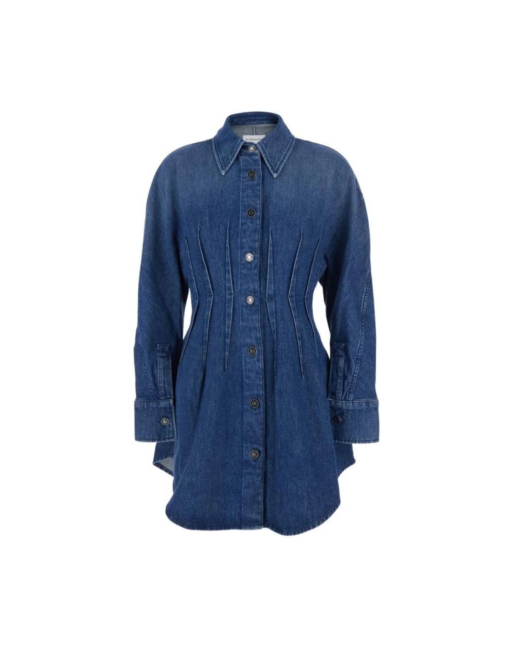 Givenchy Blue Shirt Dresses
