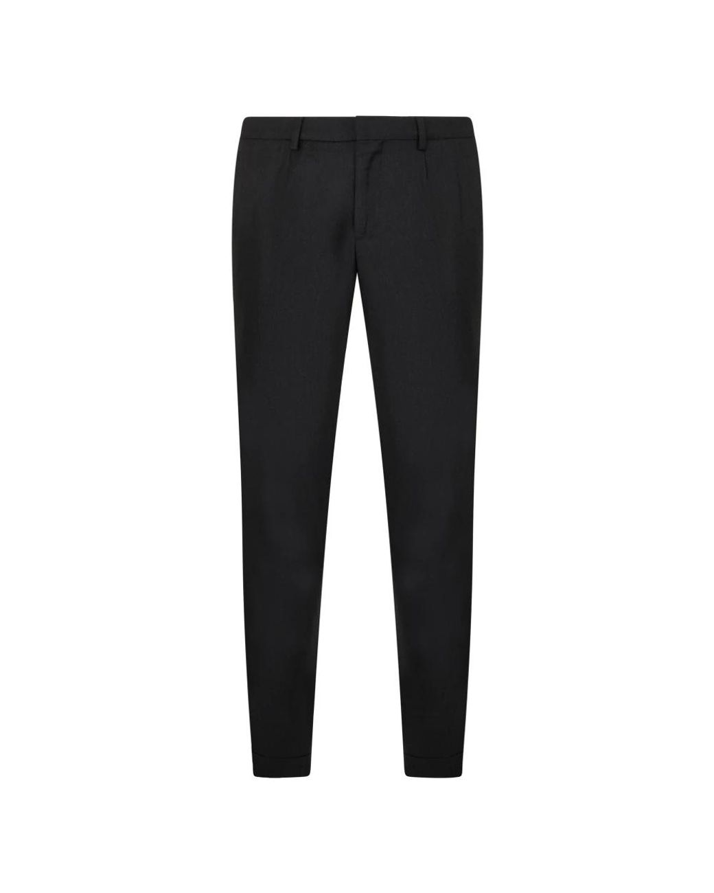 Moorer Black Slim-Fit Trousers for men