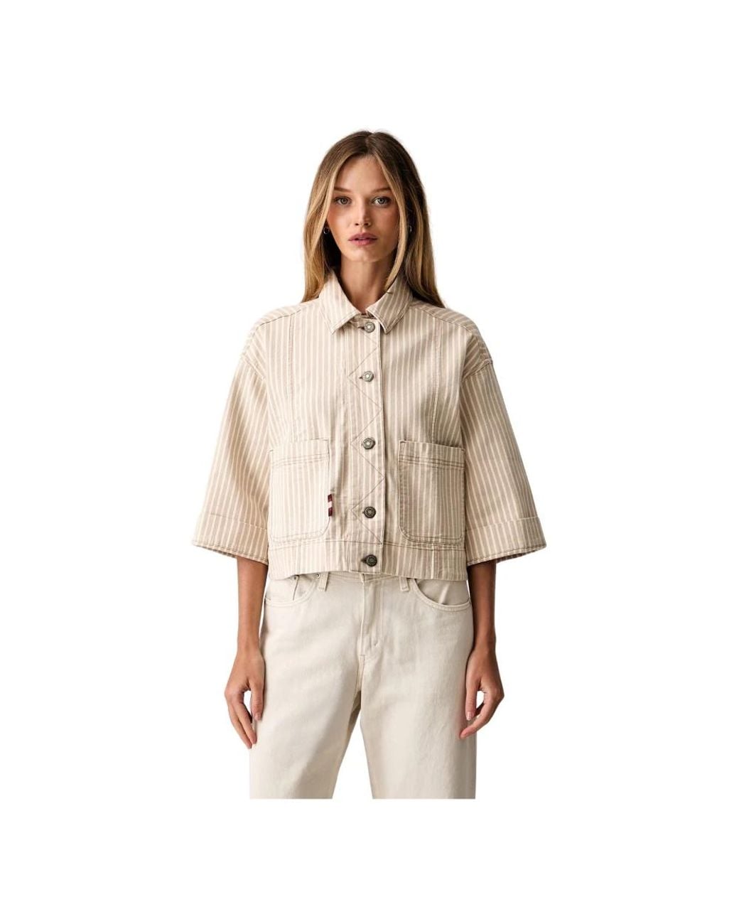 Mos Mosh Shirt Jacket in het Natural