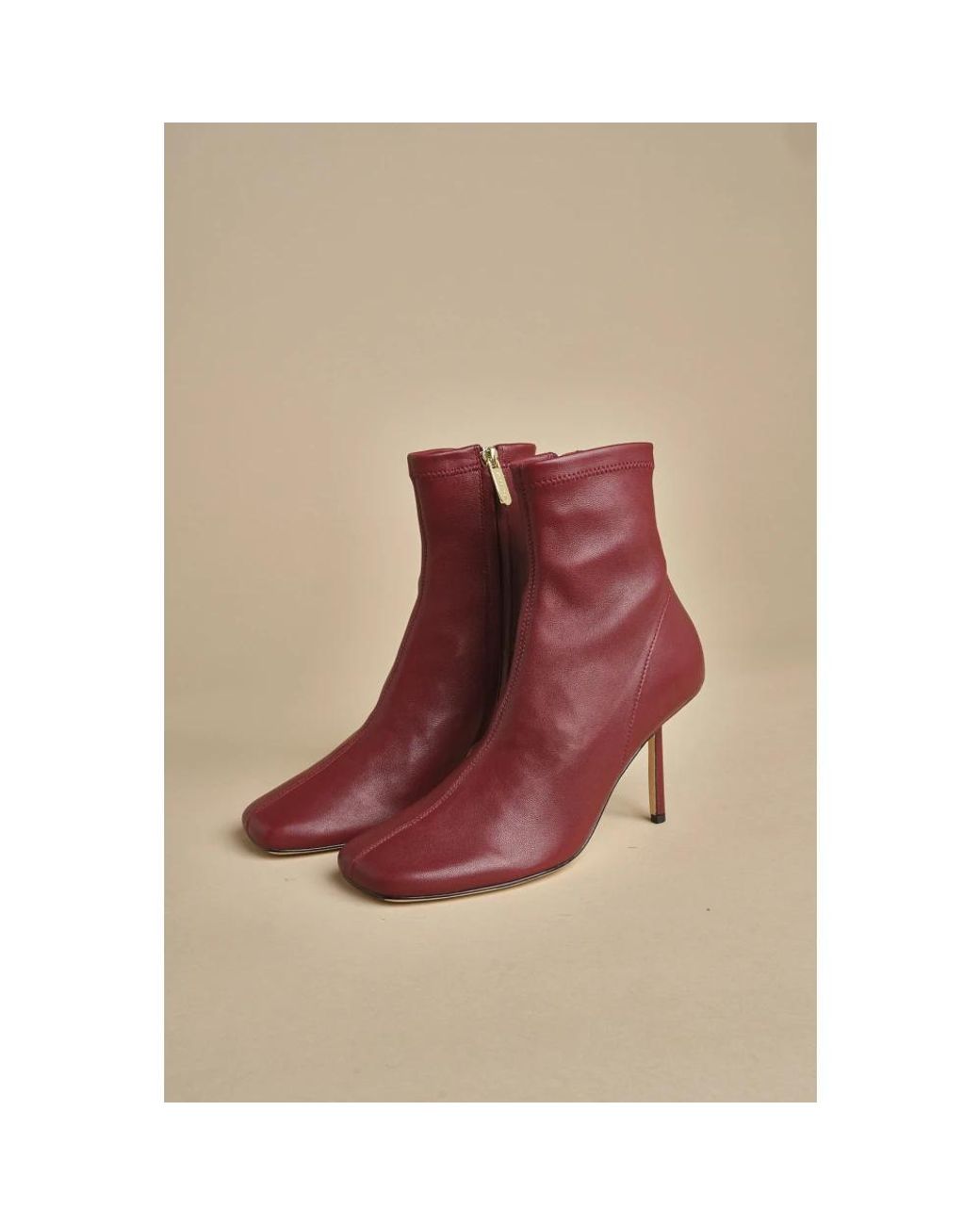 STUDIO AMELIA Purple Heeled Boots