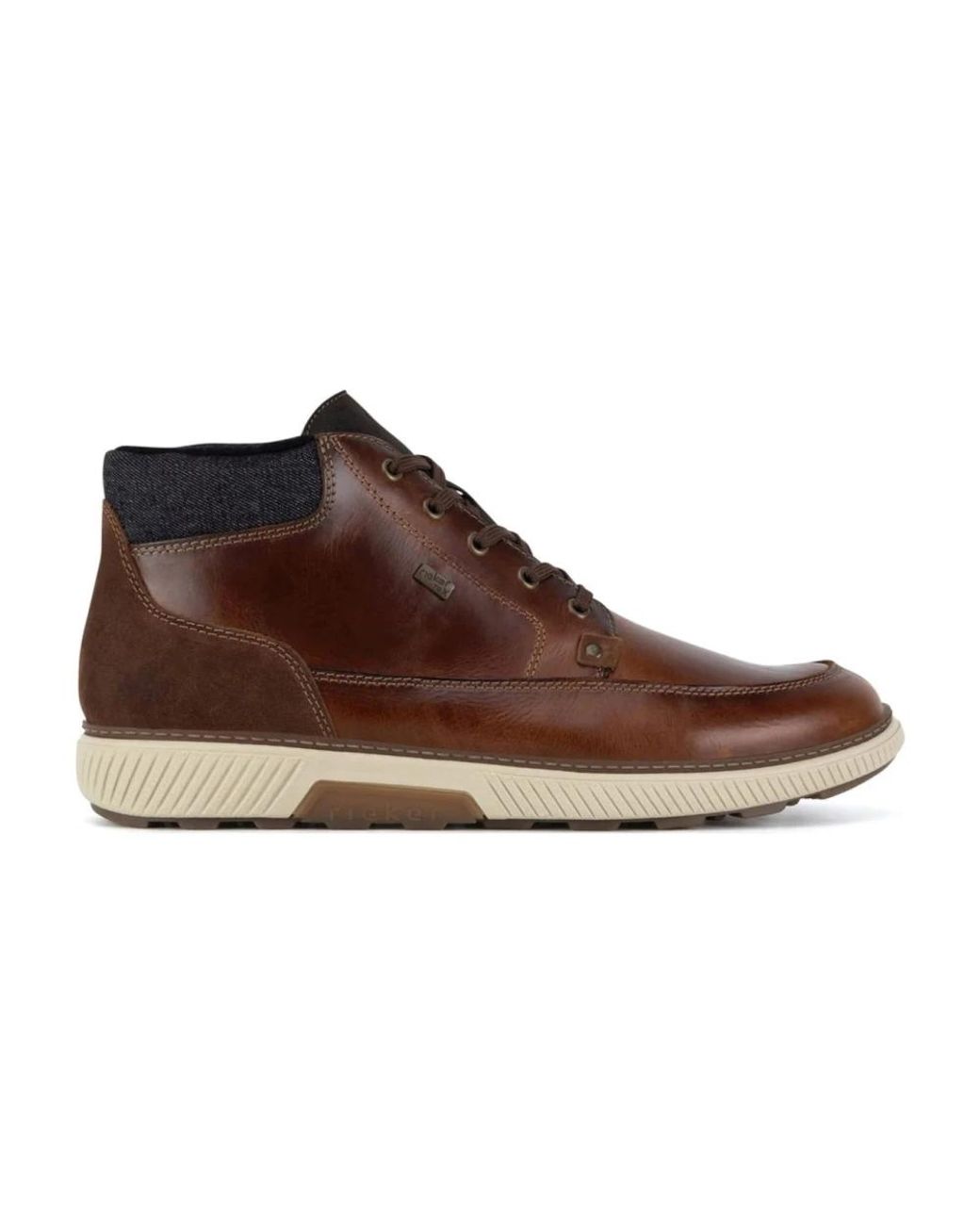 Rieker Brown Lace-Up Boots for men