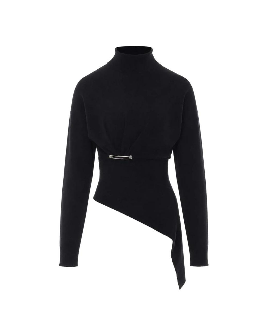 Lanvin Wool And Cashmere Sweater in het Black