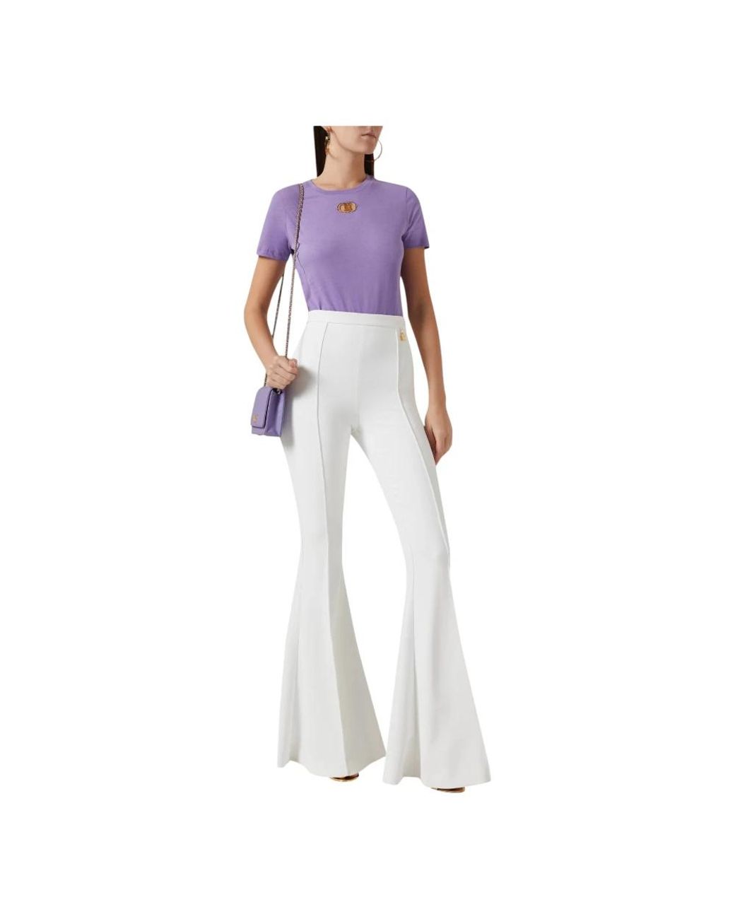 Elisabetta Franchi Purple T-Shirts
