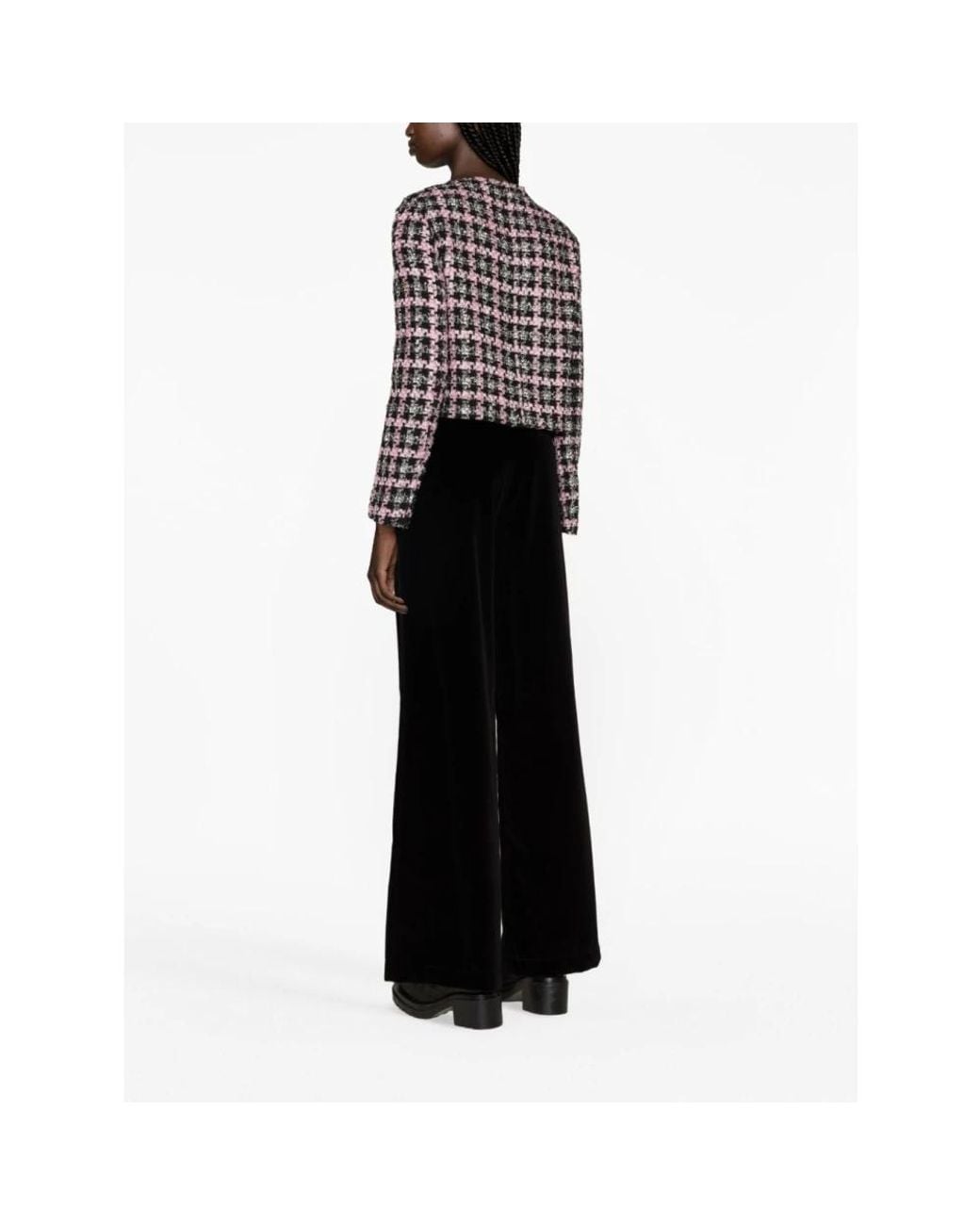 MSGM Black Wide Trousers