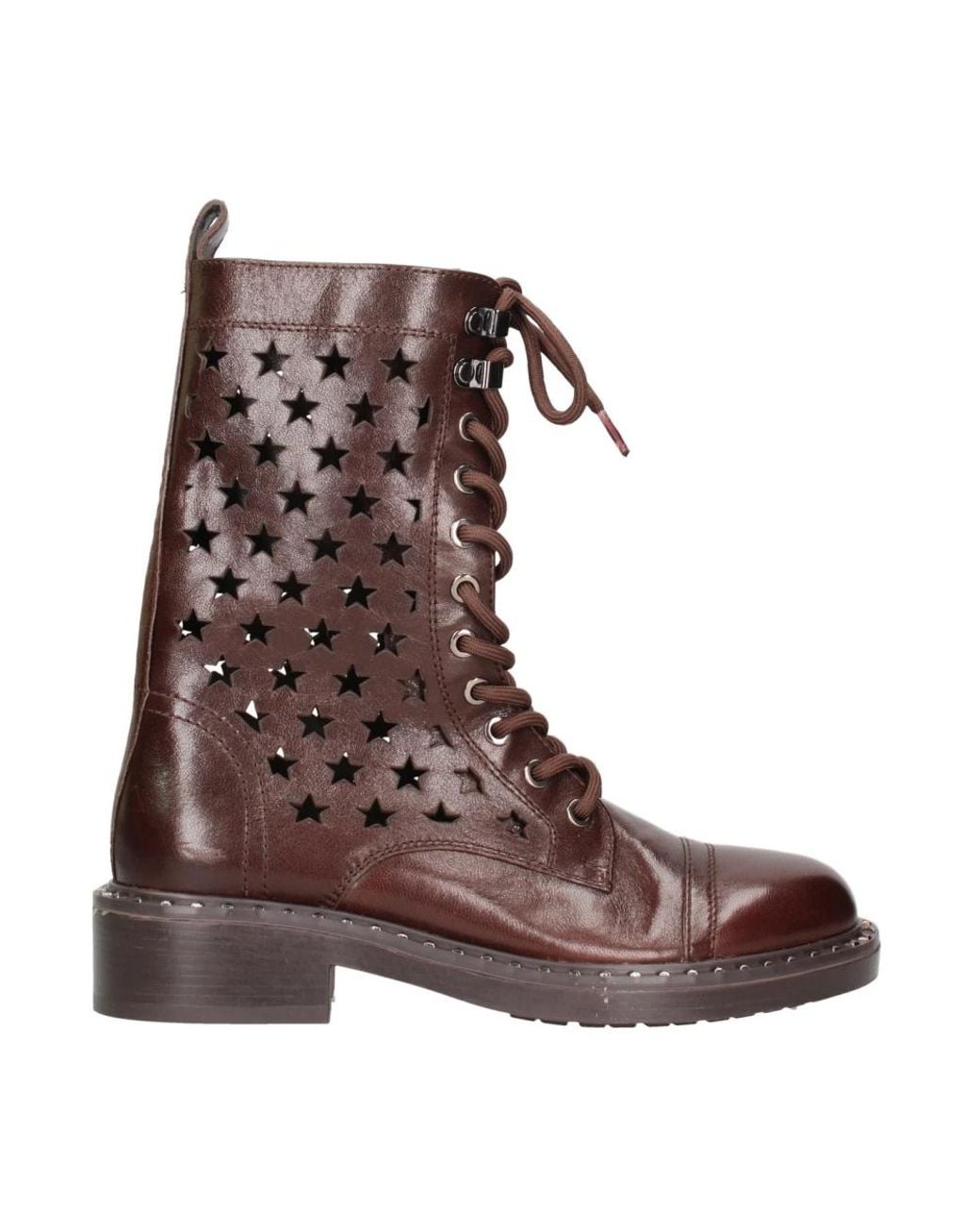 Marc Ellis Brown Lace-Up Boots