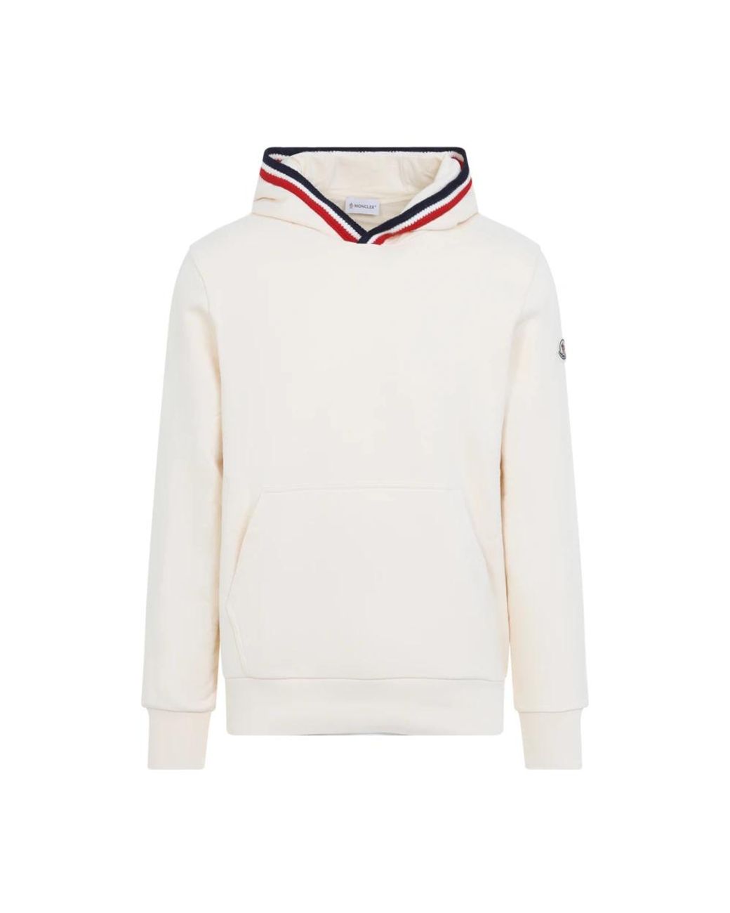 Moncler White Hoodies for men