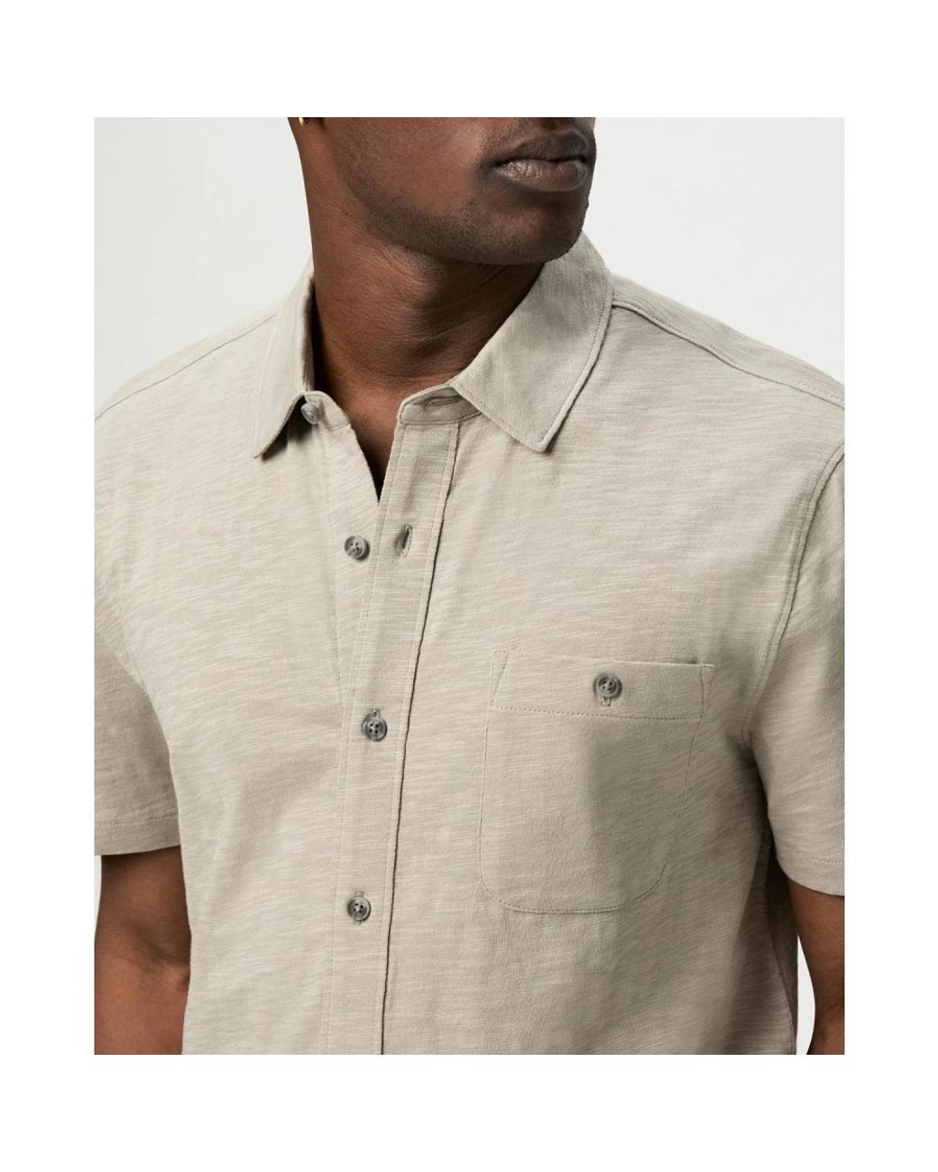 PAIGE Natural Short Sleeve Shirts for men